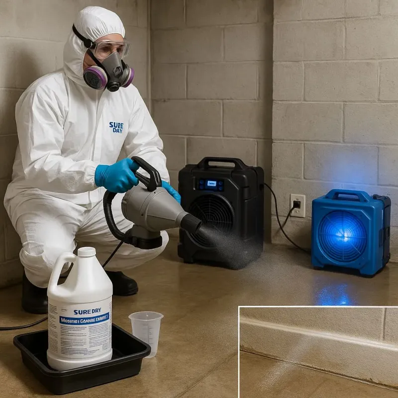 Sanitization and Odor Removal process in Crosby, TX